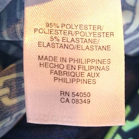 Evan-Capone Dress Women's Sz 8 Navy Blue & Green. - Picture 6 of 8